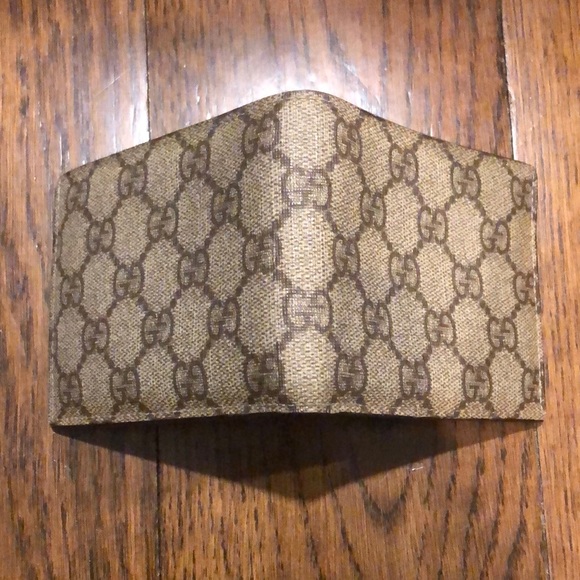 M GUCCI GG Brown Leather Coated Canvas Monogram Bifold Wallet - Picture 4 of 16